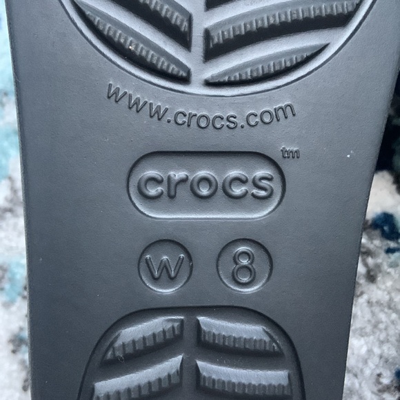 CROCS wedge chunky slide on sandals - Picture 7 of 7